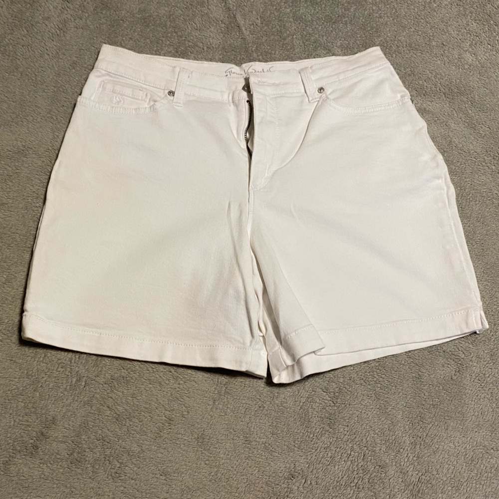 Gloria Vanderbilt Women's White Jean Shorts
